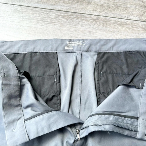 Nike Golf  Tour Performance Dri-Fit Gray Golf Pants in Grey - Picture 10 of 15